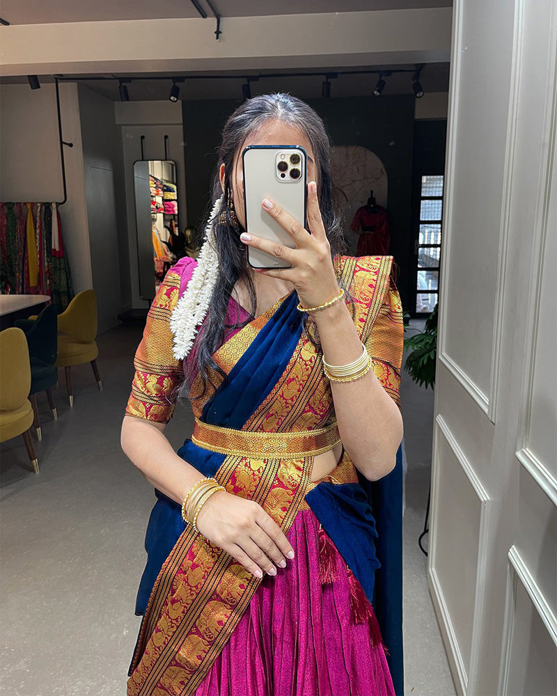 Give Your Saree A Twist With These Trending Draping Styles | magicpin Blog  | Saree wearing styles, Saree look, Half saree lehenga